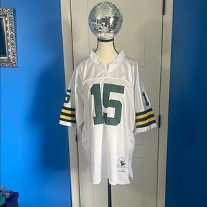 Mitchell & Ness Green and White Green Bay Packers Throwback Bart Starr Jersey